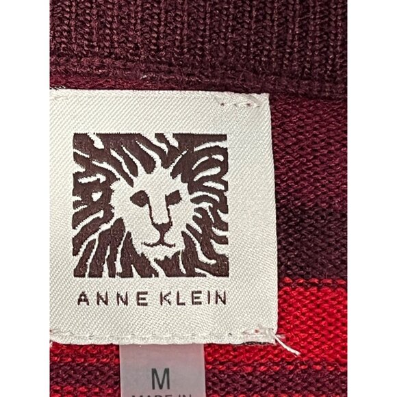 Anne‎ Klein Women's Sweater Size Medium Multi Colored Long Sleeve Crewneck - Picture 6 of 8